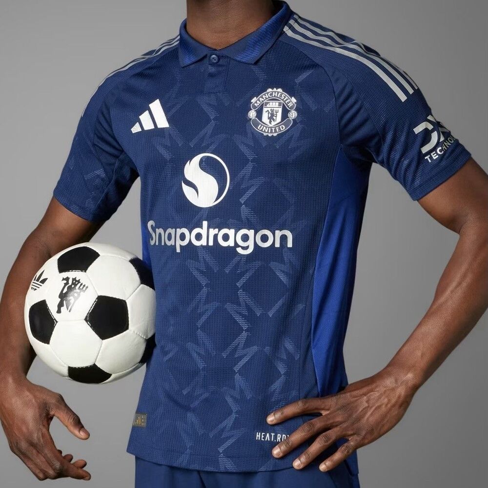 Adidas Manchester United Away 24/25 Men’s Size S-XL Blue Authentic Soccer Jersey